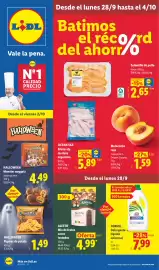 Catálogo Lidl semana 40 Página 1: Melocotón rojo €1,59, Formil Detergente líquido universal €7,99