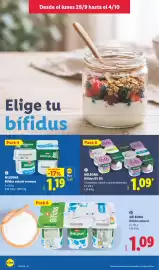 Catálogo Lidl semana 40 Página 10: Milbona Bifidus 0% 0% €1,09, Milbona Bifidus natural €1,09