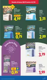 Catálogo Lidl semana 40 Página 17: Alesto Cacahuetes tostados con sal €0,75, Alesto pistacho tostado €3,25