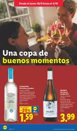 Catálogo Lidl semana 40 Página 20: Vega Eslora vino blanco semidulce €1,59, Encanto vino blanco godello i.g.p. €3,99
