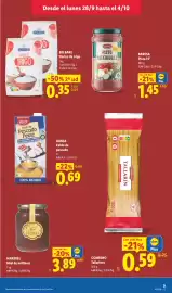 Catálogo Lidl semana 40 Página 25: Belbake harina de trigo €0,35, Maribel miel de milflores €3,89
