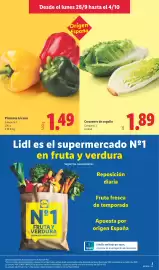 Catálogo Lidl semana 40 Página 3: Pimiento tricolor €1,49, Corazones de cogollo €1,89