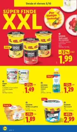 Catálogo Lidl semana 40 Página 32: Milbona kéfir suave natural €1,29, Milbona skyr natural €2,99