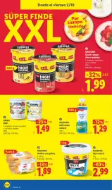 Catálogo Lidl semana 40 Página 32: Milbona kéfir suave natural €1,29, Milbona skyr natural €2,99