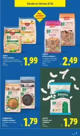 Catálogo Lidl semana 40 Página 35: Alestó chips de coco ecológicas €1,79, Kania platos ecológicos €1,99