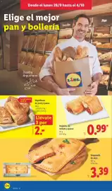 Catálogo Lidl semana 40 Página 4: Empanada de atún €3,39, Napolitana de york y queso €2,00
