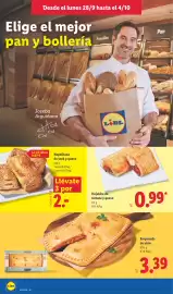 Catálogo Lidl semana 40 Página 4: Empanada de atún €3,39, Napolitana de york y queso €2,00