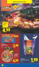 Catálogo Lidl semana 40 Página 40: Halloween golosinas party mix €3,99, Halloween Caramelos masticables €4,99
