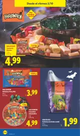 Catálogo Lidl semana 40 Página 40: Halloween golosinas party mix €3,99, Halloween Caramelos masticables €4,99