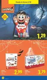 Catálogo Lidl semana 40 Página 46: Kinder bueno mini €2,99, Kinder Happy Hippo €3,79