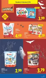 Catálogo Lidl semana 40 Página 47: Kinder Joy €4,29, Kinder Schokobons €4,49