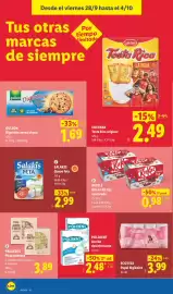 Catálogo Lidl semana 40 Página 50: Nestlé Mix-in Kit Kat azucarado €0,98, Polident acción desinfectante €2,48