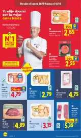 Catálogo Lidl semana 40 Página 6: Trozo de lomo de cerdo €4,75, Hamburguesa de vacuno Black Angus €2,55