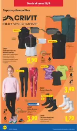Catálogo Lidl semana 40 Página 12: Crivit chaleco técnico con bolsillos laterales €9,99, Crivit calcetines deportivos €1,79