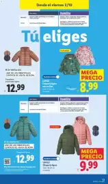 Catálogo Lidl semana 40 Página 21: Lupilu chaqueta ligera €9,99, Lupilu chaqueta ligera con orejitas €8,99