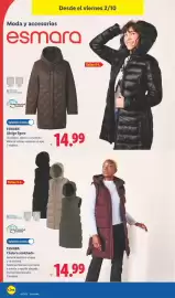 Catálogo Lidl semana 40 Página 22: Esmara abrigo ligero €14,99, Esmara chaleco acolchado €14,99