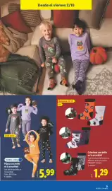 Catálogo Lidl semana 40 Página 27: Pijama con brillo en la oscuridad €5,99, Calzetines con brillo en la oscuridad €1,29