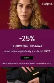 BonPrix katalog tydzień 39 Strona 1: bonprix. -25% I DARMOWA DOSTAWA na oznaczone produkty z kodem LUX25 ZOBACZ Oferta ważna