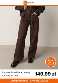 Born2be gazetka tydzień 39 Strona 4: Brązowe Bawełniane Jeansy o Prostym Kroju €149,99