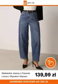 Born2be gazetka tydzień 39 Strona 7: Niebieskie Jeansy o Fasonie Loose z Wysokim Stanem €139,99
