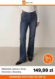 Born2be gazetka tydzień 39 Strona 9: Niebieskie Jeansy o Kroju Dzwonów z Bawełną €149,99