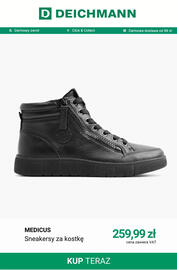 Deichmann gazetka tydzień 39 Strona 12: Sneakersy za kostkę Medicus €259,99