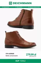 Deichmann gazetka tydzień 39 Strona 4: Botki sznurowane 5th Avenue €279,99