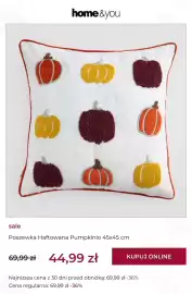 Home&You gazetka tydzień 39 Strona 3: Poszewka Haftowana Pumpkinio €44,99