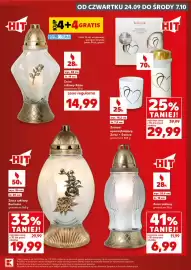 Kaufland gazetka Strona 5: Znicz szklany Eustoma €19,99, Znicz szklany €6,99