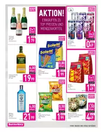 Sutterlüty Flugblatt woche 39 Seite 12: Bombay Sapphire €21,99, Lay's Bugles €1,99