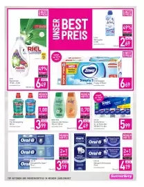 Sutterlüty Flugblatt woche 39 Seite 19: Zewa Toilettenpapier €6,69, Colgate Plax Mundspülung €3,99