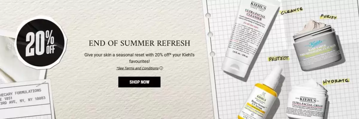 Kiehl's (valid until 30-09)