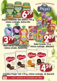 Delikatesy Paleo gazetka Strona 5: Bobovita 6 5. Bobovita 639 Zupki i obiadki dla dzieci 190 g różne rodzaje, Bobovita