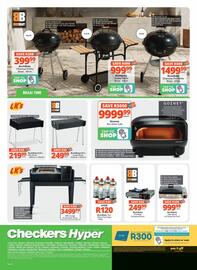 Checkers Hyper catalogue Page 20: BushBaby/LK's Mini Braai €219,99, LK's Large Entertainer Braai €3.499,99