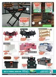 Checkers Hyper catalogue Page 5: Tactix Compartment Storage Box €39,99, Profile Concepts Wooden Utility Bench €1.499,99