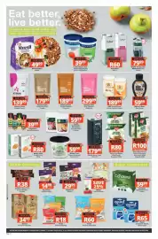 Checkers catalogue Page 12: PB2 Original/Pure/Cocoa Peanut Powder €189,99, Truda Pretzels €18,00