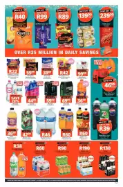 Checkers catalogue Page 9: Manhattan Pink & White Marshmallows €39,99, Powerade Sports Drink €69,99