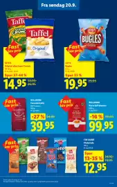 Lidl tilbudsavis Side 16: TAFFEL Original eller Super Crunch €14,95, LAY'S Bugles €19,95