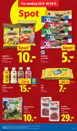 Lidl tilbudsavis Side 24: TUC Original (Kiks) €7,00, Rasmus Klump rosiner €10,00