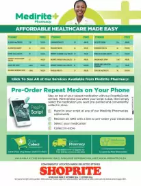 Shoprite catalogue Page 5: Medirite+ Pharmacy AFFORDABLE HEALTHCARE MADE EASY PRICE PRODUCT PRODUCT PRICE PRODUCT PRICE