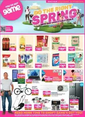 Game catalogue (valid until 5-10)