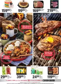 Spar catalogue Page 4: SPAR Steak Co. Ribeye or Beef Bavette Planke Steak €219,99, SPAR Bakery Rainbow Cake €159,99