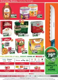 Spar catalogue Page 9: Kellogg's Corn Flakes €74,99, Jacobs Krönung Coffee Jar €156,00