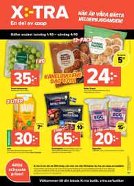 Coop Extra reklamblad vecka 40 Sida 8: Bullar 12-pack €24,00, Druvor Autumncrips €35,00