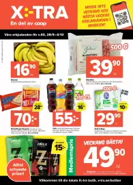 Coop Extra reklamblad vecka 40 Sida 1: Blandfärs €39,90, Bananer €16,90