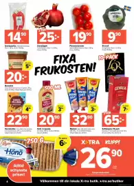 Coop Extra reklamblad vecka 40 Sida 4: Snackpaprika €14,90, Granatäpple €25,00