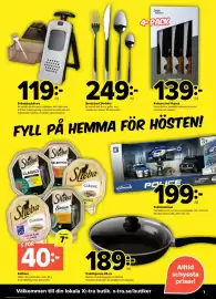 Coop Extra reklamblad vecka 40 Sida 7: Bestickset 24-delar €249,00, Knivset chef 4-pack €139,00