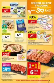 Auchan gazetka | Supermarket Strona 5: Paski z fileta z kurczaka €12,98, Mięso wołowe ekstra na gulasz €19,99