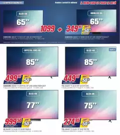 Volantino Trony settimana 38 Pagina 16: LG SMART TV OLED 75" OLED77B65LA €999,50, TCL SMART TV QLED 75" UHD 75P79K €274,95