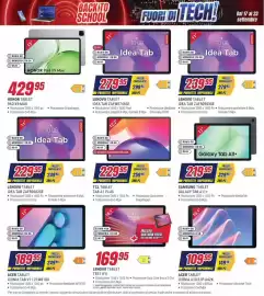 Volantino Trony settimana 38 Pagina 28: TCL TABLET TAB A1 PLUS €229,95, Lenovo Tablet Idea Tab ZAFM0744SE €279,95